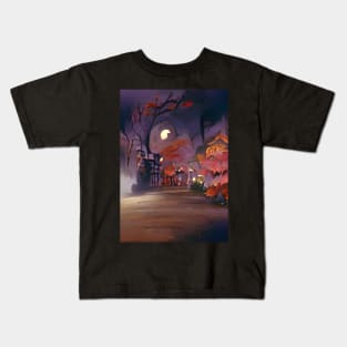 HALLOWEEN IN JAPANESE MOUNTAIN VILLAGE Kids T-Shirt